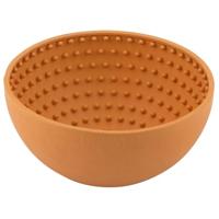 Voerbak voor honden Lickimat Wobble Oranje Orange Rubber - thumbnail