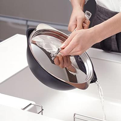 Le Creuset Wokpan met schenktuiten + Deksel - Les Forgées TNS - ø 24 cm / 2.8 liter - standaard anti-aanbaklaag