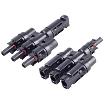 BKL Electronic 2800015 PV4-adapterset 3/1 Zwart Inhoud: 2 stuk(s)