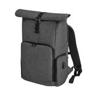 Quadra QD995 Q-Tech Charge Roll-Top Backpack - Black - 31 x 45 x 17 cm - thumbnail