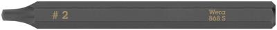 Wera 868 S binnenvierkantbits voor slagschroevendraaier, # 2 x 70 mm - 05018172001 Wera 868 S binnenvierkantbits voor slagschroevendraaier, # 2 x 70 mm - 05018172001