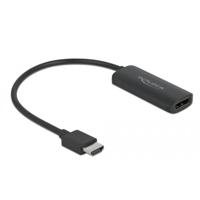 Delock 63206 HDMI / USB-micro-B / DisplayPort Adapter [1x HDMI-stekker - 1x DisplayPort bus, Micro-USB] Zwart 0.24 m - thumbnail