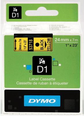 DYMO S0720980 Labeltape Polyester Tapekleur: Geel Tekstkleur: Zwart 24 mm 7 m - thumbnail