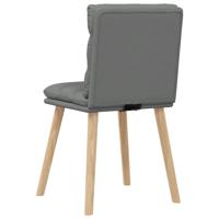 Eetkamerstoelen 4 st stof donkergrijs - thumbnail