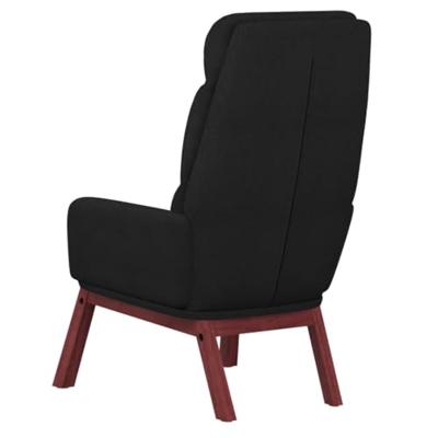Relaxstoel stof zwart Relaxstoel stof zwart