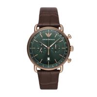 Horlogeband Armani AR11334 Leder Bruin 22mm - thumbnail