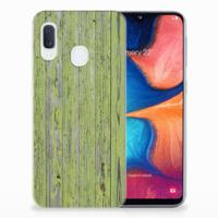 Samsung Galaxy A20e | Bumper Hoesje | Green Wood - thumbnail