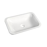 Wastafel Inbouw Sapho Japura Rechthoekig 55x36x12 cm Marmer Wit Sapho - thumbnail