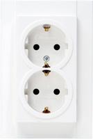 Enzo Kopp hk07 pure mat wit inbouw stopcontact ra dubbel - 4624120 - thumbnail