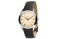 Armani horlogeband AR2042 Leder Donkerbruin 18mm - thumbnail