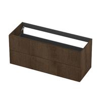 INK - Onderkast 2L Fineer Gefreesd Tbv Greep - 1200x450x520 Mm - Chocolate - thumbnail