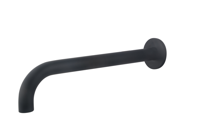 Wastafelkraan Wiesbaden Uitloop Rond 31,3 cm Mat Zwart - thumbnail