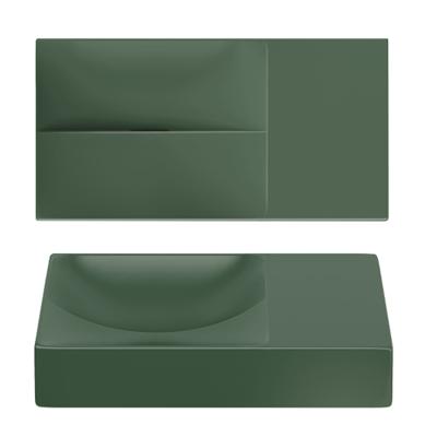 Clou Flush Fontein Zonder Kraangat Mat Pijnboom Groen Keramiek 36 cm