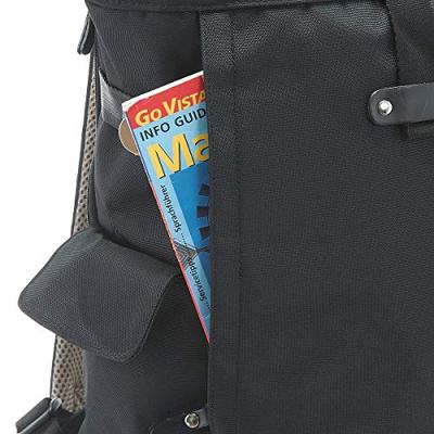 NORIKURA Nylon rugzak met roltop zwart