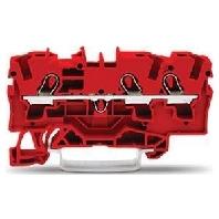 WAGO 2004-1303 Doorgangsklem 6.20 mm Spanveer Rood 50 stuk(s)