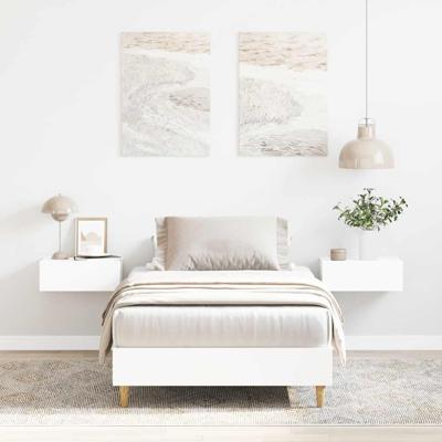 Bedframe zonder matras 180x200 cm spaanplaat wit
