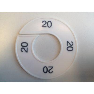 Maatring 9cm wit/zwart 20