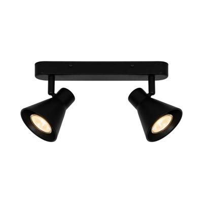 Plafondspot zwart metaal 'Eik' Nordlux dubbel spot gu10 fitting 29 cm Plafondspot zwart metaal 'Eik' Nordlux dubbel spot gu10 fitting 29 cm