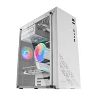 ATX Semi-toren BehuizingMars Gaming MC100W ATX LED RGB Wit - thumbnail