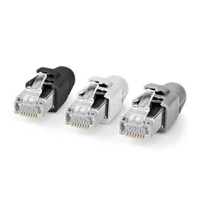 Nedis RJ45-Connector | RJ45 Pass Through | 10 Stuks | Grijs / Wit / Zwart | 1 stuks - CCBW89390GY - CCBW89390GY