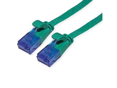 VALUE UTP patchkabel, Cat.6A (Class EA), extra plat, groen, 1 m VALUE UTP patchkabel, Cat.6A (Class EA), extra plat, groen, 1 m