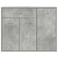 Dressoir 88x30x70 cm bewerkt hout betongrijs - thumbnail