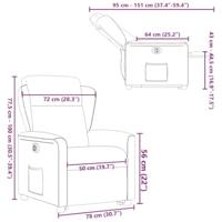 Sta-op-stoel elektrisch verstelbaar stof taupe - thumbnail