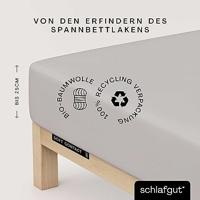 Schlafgut Schlafgut Soft Contact Jersey Flanel Hoeslaken L - 140x200 - 160x200 511 Grey Light - thumbnail