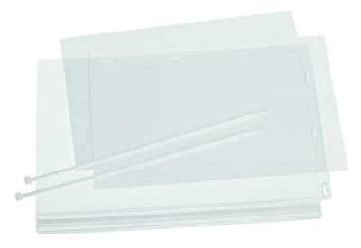 Durable waterbestendige hoes, met kabelbinders, ft A4, pak van 5 stuks