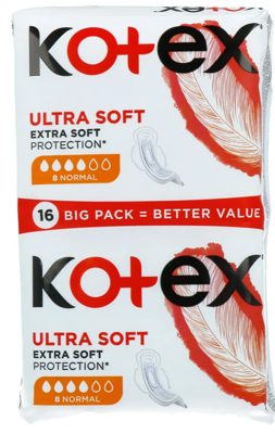 Kotex Ultra Soft Normal Maandverband Kotex Ultra Soft Normal Maandverband