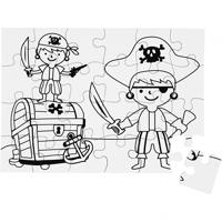 Creativ Company Puzzel, afm 15x21 cm, wit, 16x24 delen, 16 stuk/ 1 doos - thumbnail