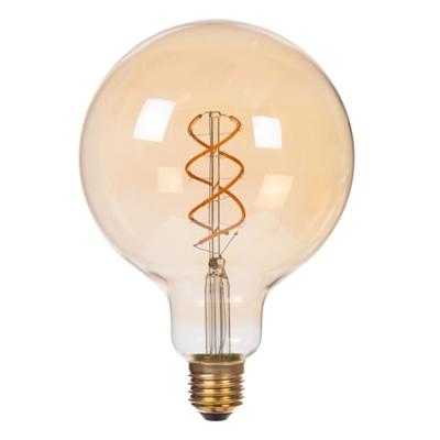 Lucide G125 - Filament lamp - Ø 12,5 cm - LED 3 StepDim (Memory) - E27 - 1x4,9W 2200K - Amber