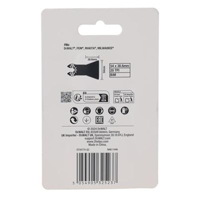DeWALT DT20775 Multitool zaagblad BiM 3-zijdig 54mm VE=5