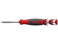 Wiha schroevendraaier met bitmagazijn liftup 26one (zwart/rood, incl. 13 dubbelbits 1/4") - thumbnail