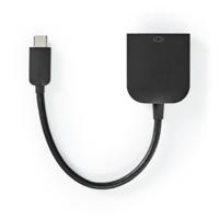 Nedis USB-C-adapterkabel | Type-C Male - VGA Female | 0,2 m | Zwart - thumbnail