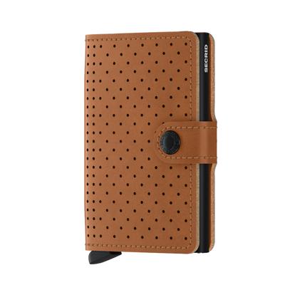 Secrid Mini Wallet Portemonnee Perforated Cognac