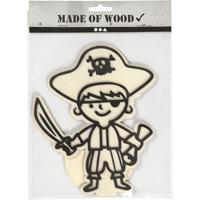 Creativ Company Figuur om te decoreren, piraat, h: 19 cm, 1 stuk - thumbnail