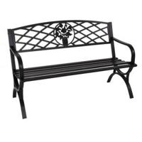 Oxford 2-zits metalen tuinbank - thumbnail