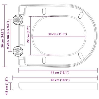 Toiletzitting Wit 48 x 36.5 x 4.5 cm Polypropyleen Toiletzitting Wit 48 x 36.5 x 4.5 cm Polypropyleen