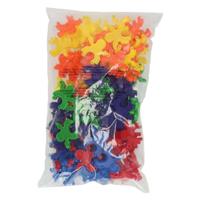 Gekleurde Bouwpoppetjes - 36st. - thumbnail