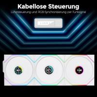 Lian Li UNI FAN TL Wireless LCD 120mm White 3-pack - thumbnail