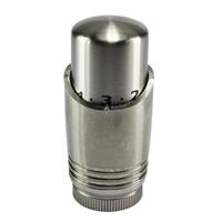 Riko Luxe Thermostaatknop M-30 Geborsteld Staal (RVS Look) - thumbnail