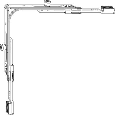 i.S.-Hoekoverbrenging 2 nokken 115x115mm ZL M