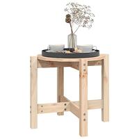 Salontafel 52,5x45 cm massief grenenhout - thumbnail