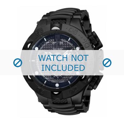 Invicta horlogeband 14311 Staal Zwart