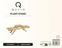 QUVIO Plantenstandaard met 3 planken - Bamboe - thumbnail
