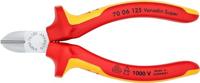 Knipex Zijsnijtang verchroomd ge‹soleerd met meer-componentengrepen, VDE-getest 125 mm - 7006125 - thumbnail
