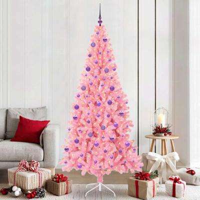 VidaXL Kerstboom met 300 led met standaard roze 210 cm pvc VidaXL Kerstboom met 300 led met standaard roze 210 cm pvc