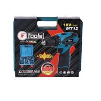 F-Tools accu boormachine gereedschapset in koffer - thumbnail