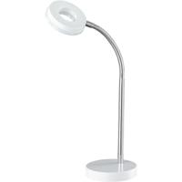 LED Bureaulamp - Energiezuinige Tafelverlichting 4W - Warm Wit 3000K - Mat Wit Aluminium - thumbnail